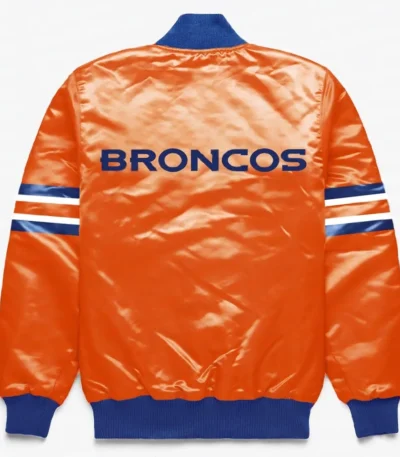 Denver Broncos Button Down Orange Jacket