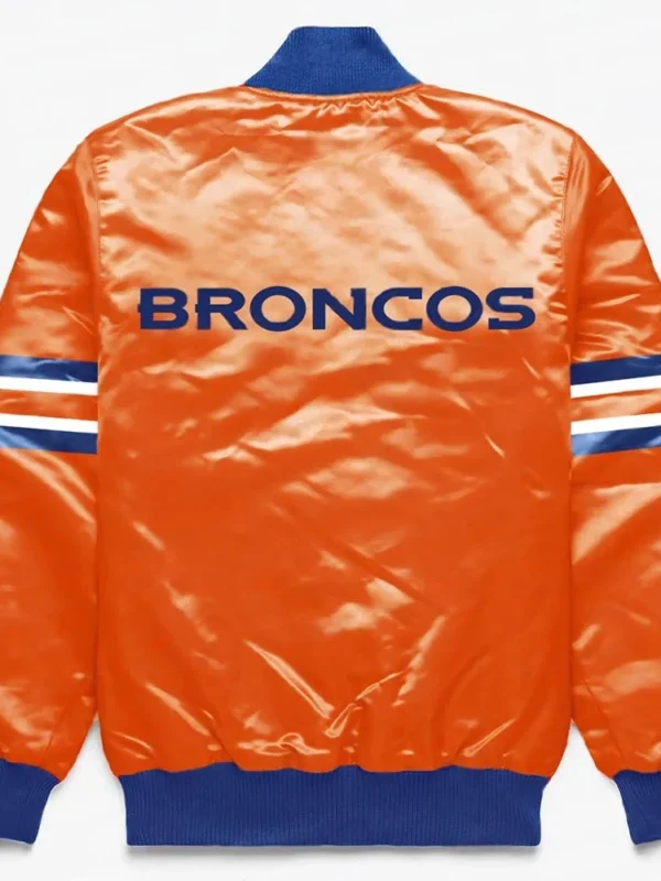 Denver Broncos Button Down Orange Jacket