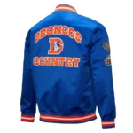 Denver Broncos Double Down Royal Satin Jacket