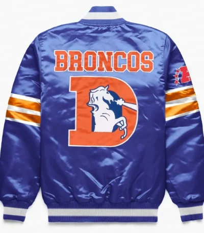 Denver Broncos Exclusive Blue Satin Jacket