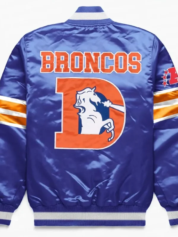 Denver Broncos Exclusive Blue Satin Jacket