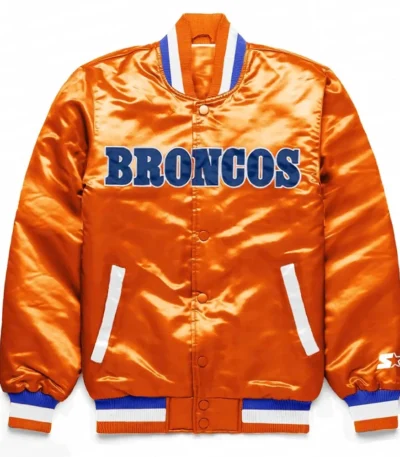 Denver Broncos Exclusive Orange Satin Jacket