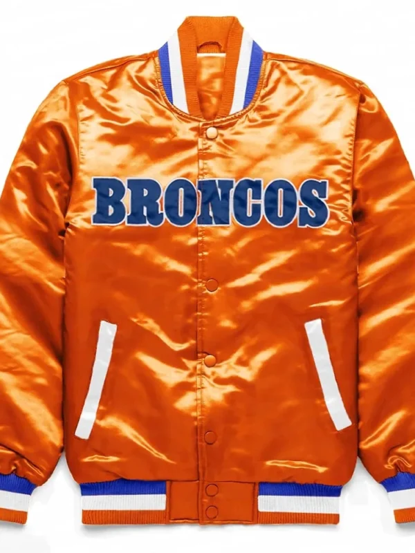 Denver Broncos Exclusive Orange Satin Jacket