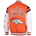 Denver Broncos Home Team Orange and White Jacket