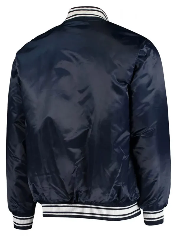 Denver Broncos Locker Room Navy Blue Full-Snap Satin Jacket