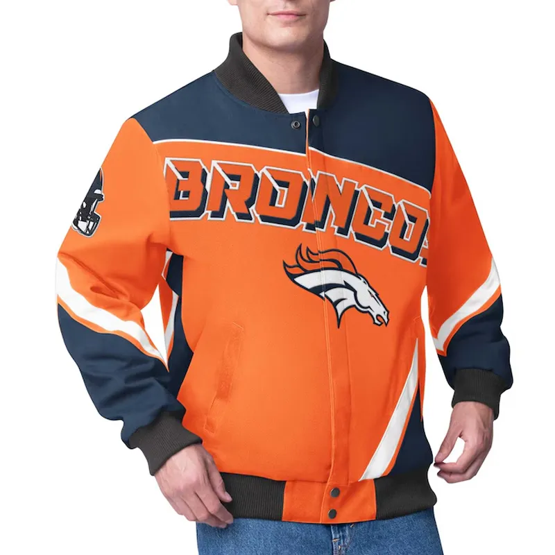 Denver Broncos Maximum Racing Orange Jacket Denver Broncos Maximum Racing Orange Jacket