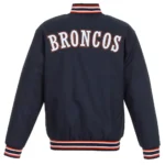 Denver Broncos Navy Blue Poly Twill Jacket