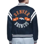 Denver Broncos Printed Logo Varsity Satin Jacket