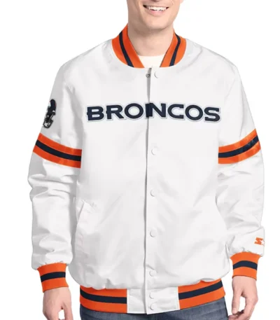 Denver Broncos Scout Varsity Satin Jacket