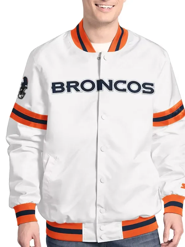 Denver Broncos Scout Varsity Satin Jacket
