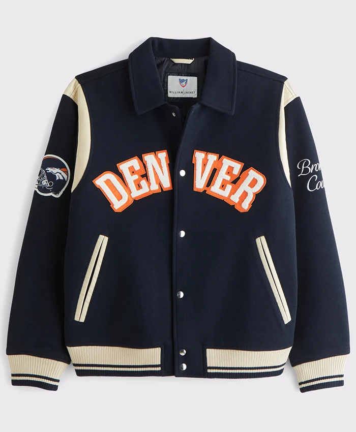 Denver Broncos Varsity Bomber Jacket Denver Broncos Varsity Bomber Jacket