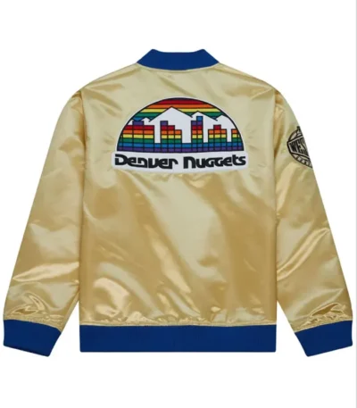 Denver Nuggets Team OG Gold Satin Jacket