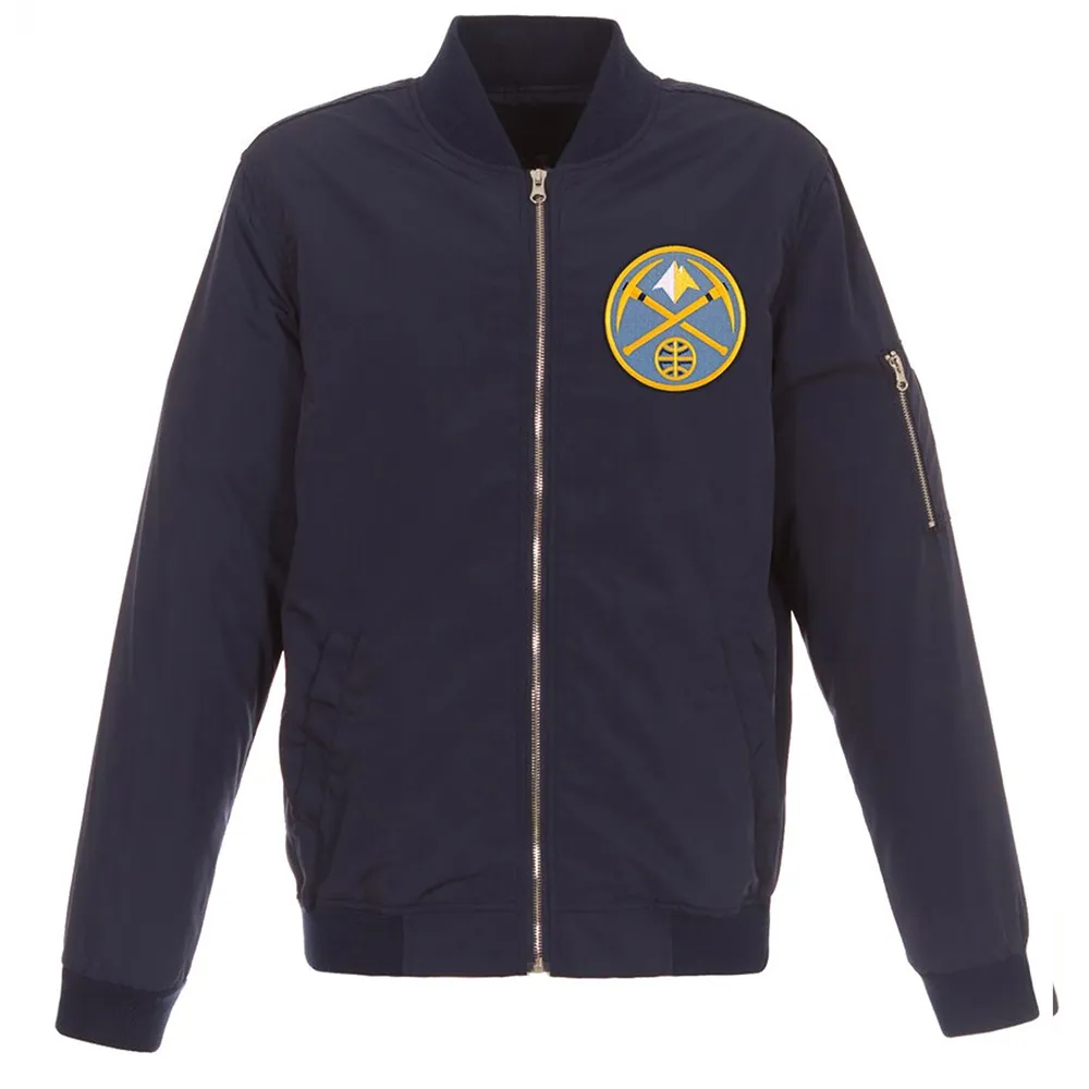 Denver Nuggets Bomber Lightweight Nylon Jacket Denver Nuggets Bomber Lightweight Nylon Jacket