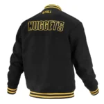 Denver Nuggets Logoman Shadow Black Varsity Jacket