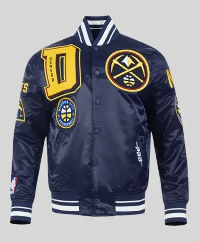Denver Nuggets Mashup Varsity Jacket Denver Nuggets Mashup Varsity Jacket