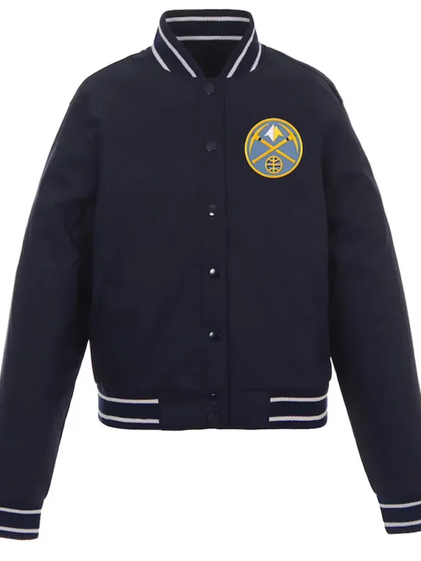 Denver Nuggets Poly Twill Navy Jacket