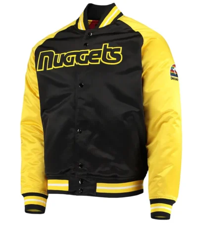 Denver Nuggets Reload 3.0 Hardwood Classics Varsity Satin Jacket