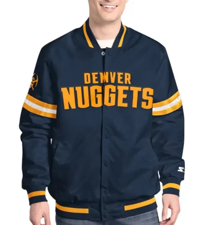 Denver Nuggets Scout Varsity Satin Jacket