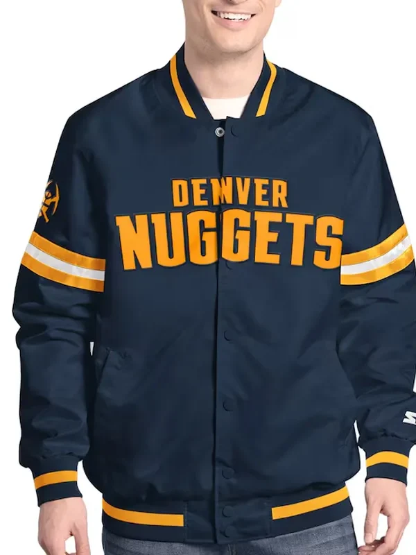 Denver Nuggets Scout Varsity Satin Jacket