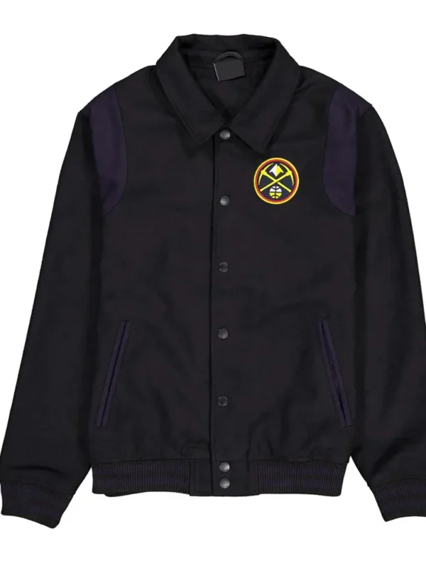 Denver Nuggets Sport Night Teddy Varsity Jacket