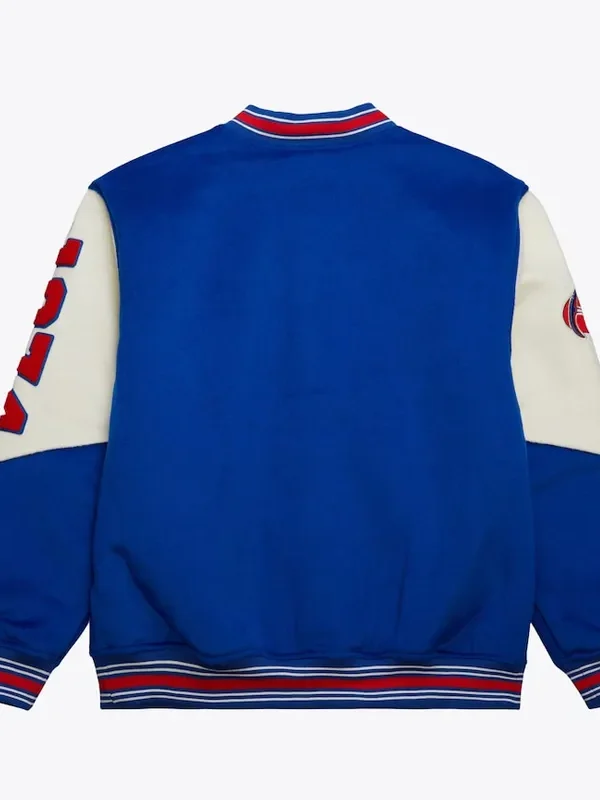Denver Nuggets Team History Royal Vintage Logo Varsity Jacket