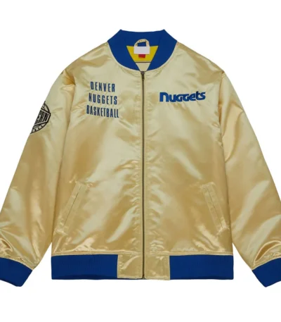 Denver Nuggets Team OG 2.0 Gold Satin Jacket