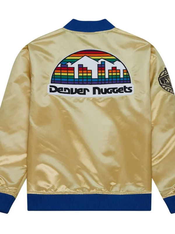 Denver Nuggets Team OG 2.0 Gold Satin Jacket