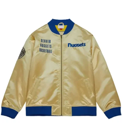 Denver Nuggets Team OG Gold Satin Jacket