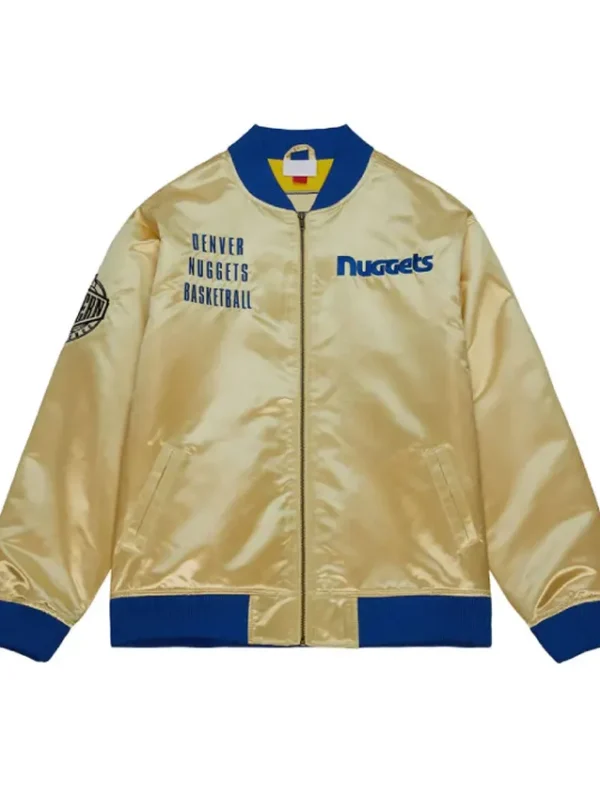 Denver Nuggets Team OG Gold Satin Jacket