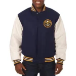 Denver Nuggets Varsity Navy/White Jacket