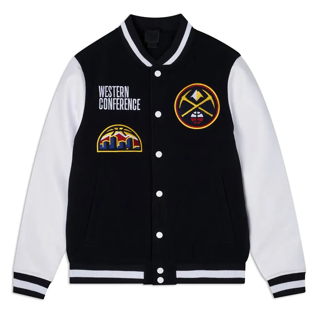 Denver Nuggets Western Conference Varsity Jacket Denver Nuggets Western Conference Varsity Jacket