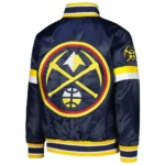 Denver Nuggets Youth Home Game Navy Satin Jacket