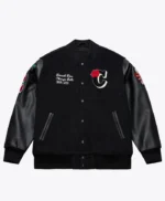 Derrick Rose Chicago Bulls Black Retirement Letterman Jacket