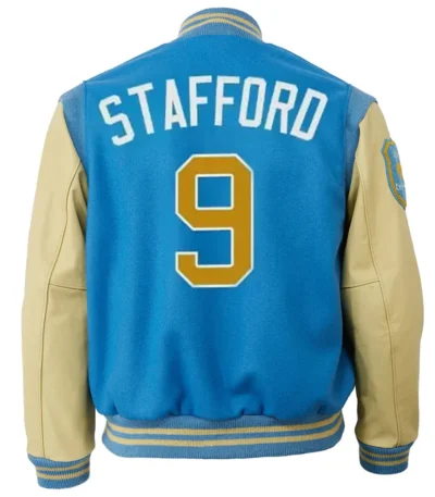 Detroit Lions 9 Matthew Stafford Varsity Jacket