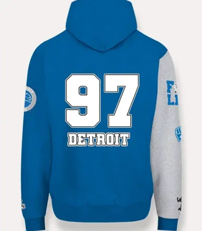 Detroit Lions Blue and White Hoodie