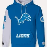Detroit Lions Blue and White Hoodie