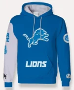 Detroit Lions Blue and White Hoodie