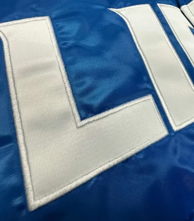 Detroit Lions Bubble Puffer Satin Jacket