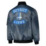 Detroit Lions Charcoal Bomber Full-Zip Jacket