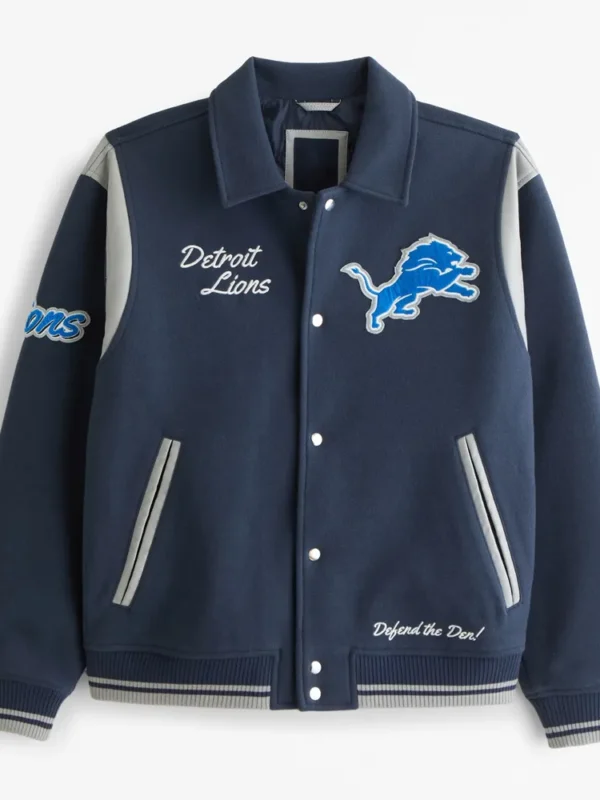Detroit Lions Defend The Den Varsity Jacket
