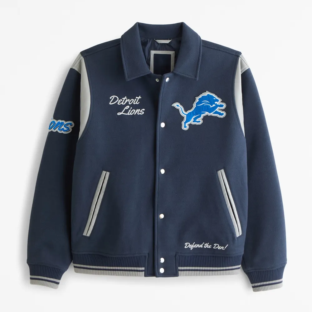 Detroit Lions Defend The Den Varsity Jacket Detroit Lions Defend The Den Varsity Jacket