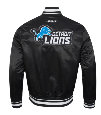 Detroit Lions Diy Pick Stitch Classic Rib Satin Jacket