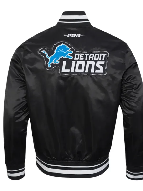 Detroit Lions Diy Pick Stitch Classic Rib Satin Jacket