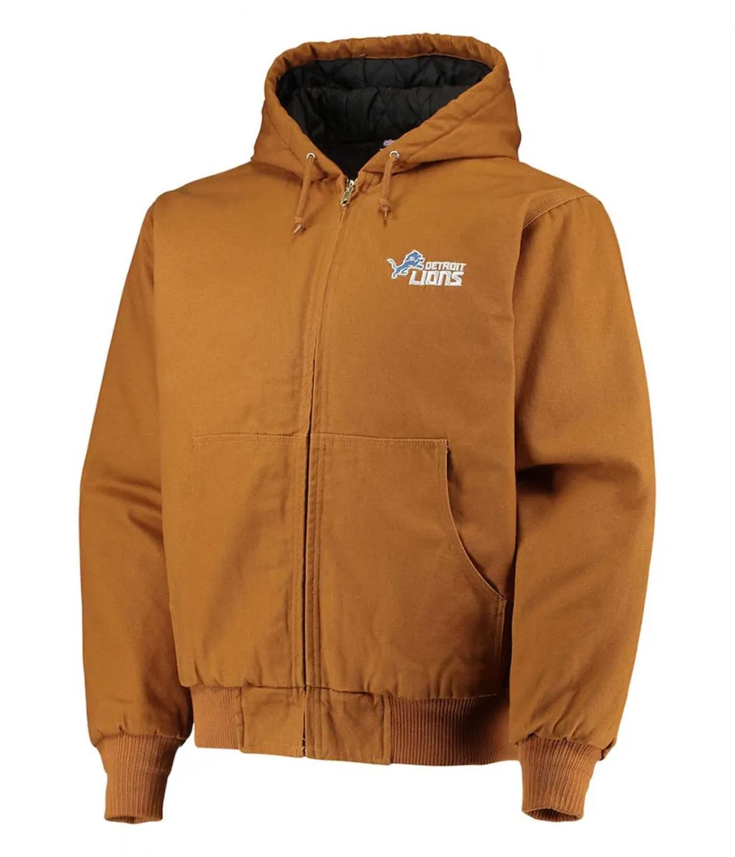 Detroit Lions Dunbrooke Brown Cotton Jacket Detroit Lions Dunbrooke Brown Cotton Jacket