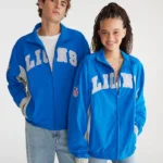 Detroit Lions Full-Zip Blue Track Jacket