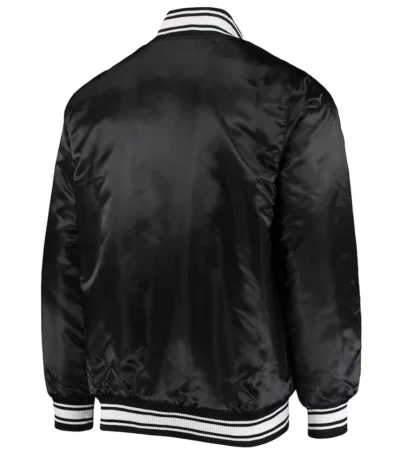 Detroit Lions Locker Room Black Satin Jacket