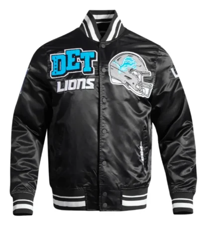 Detroit Lions Mashup Classic Rib Satin Jacket