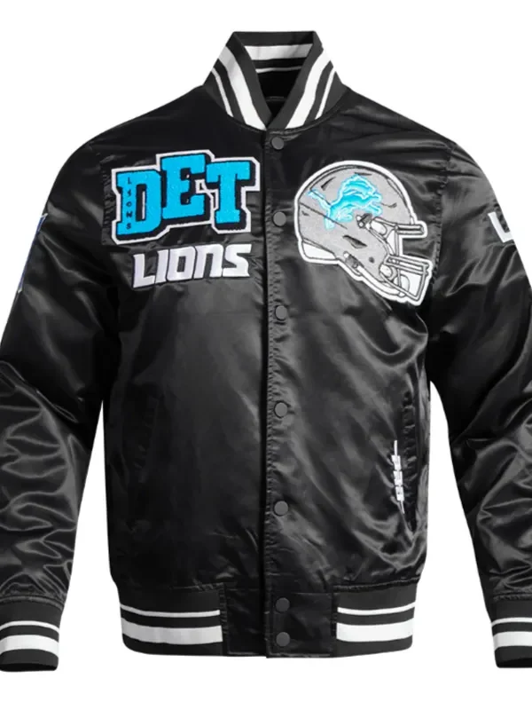 Detroit Lions Mashup Classic Rib Satin Jacket
