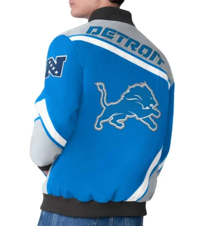 Detroit Lions Maximum Racing Blue Jacket