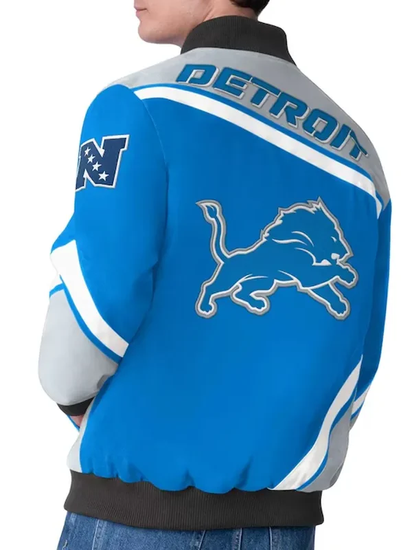 Detroit Lions Maximum Racing Blue Jacket
